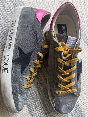 Golden Goose Glitter Super Star Sneakers NEW